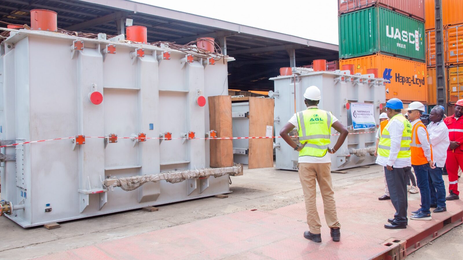 Gabon-Energie: Le Ministre de l’Energie visite les  Transformateurs Hydroélectriques de Kinguele Aval.
