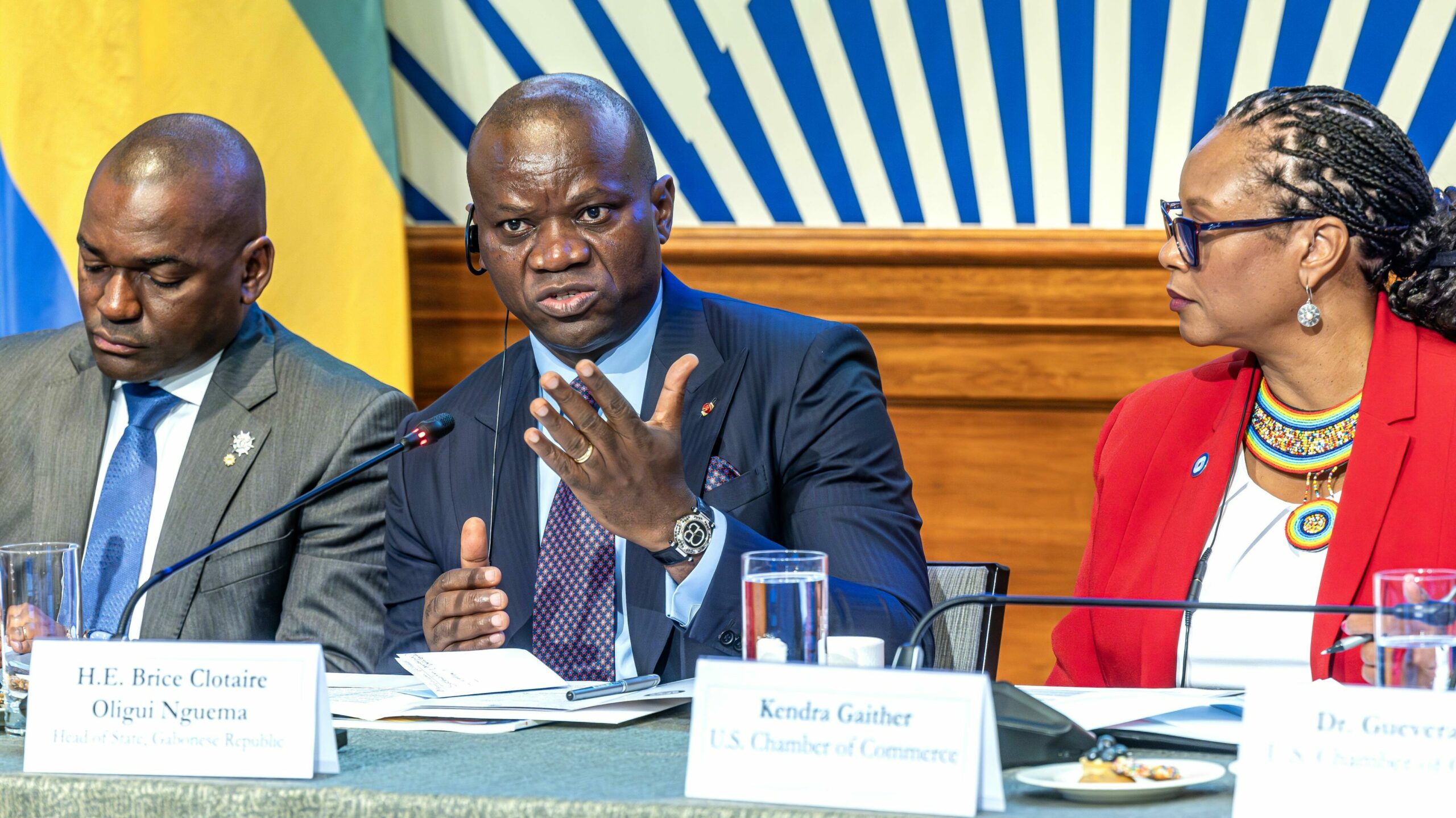 Gabon-USA: En Séjour Officiel à Washington, Oligui Nguema rencontre des Investisseurs américains de la Chambre de Commerce