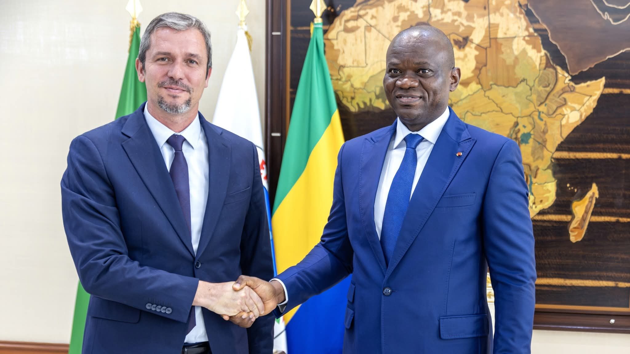 Gabon: Le Président e Chef de l’État reçoit le Conseiller Afrique du Président de la République française.