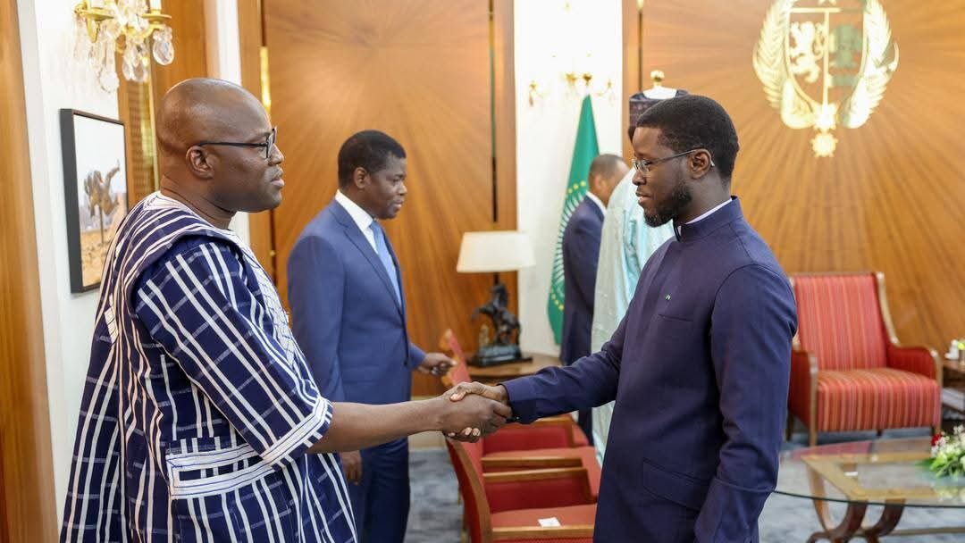 UEMOA: Le Nouveau Président du Conseil des Miinistres Dr. Aboubacar NACANABO a été reçu à Dakar par le Président FAYE