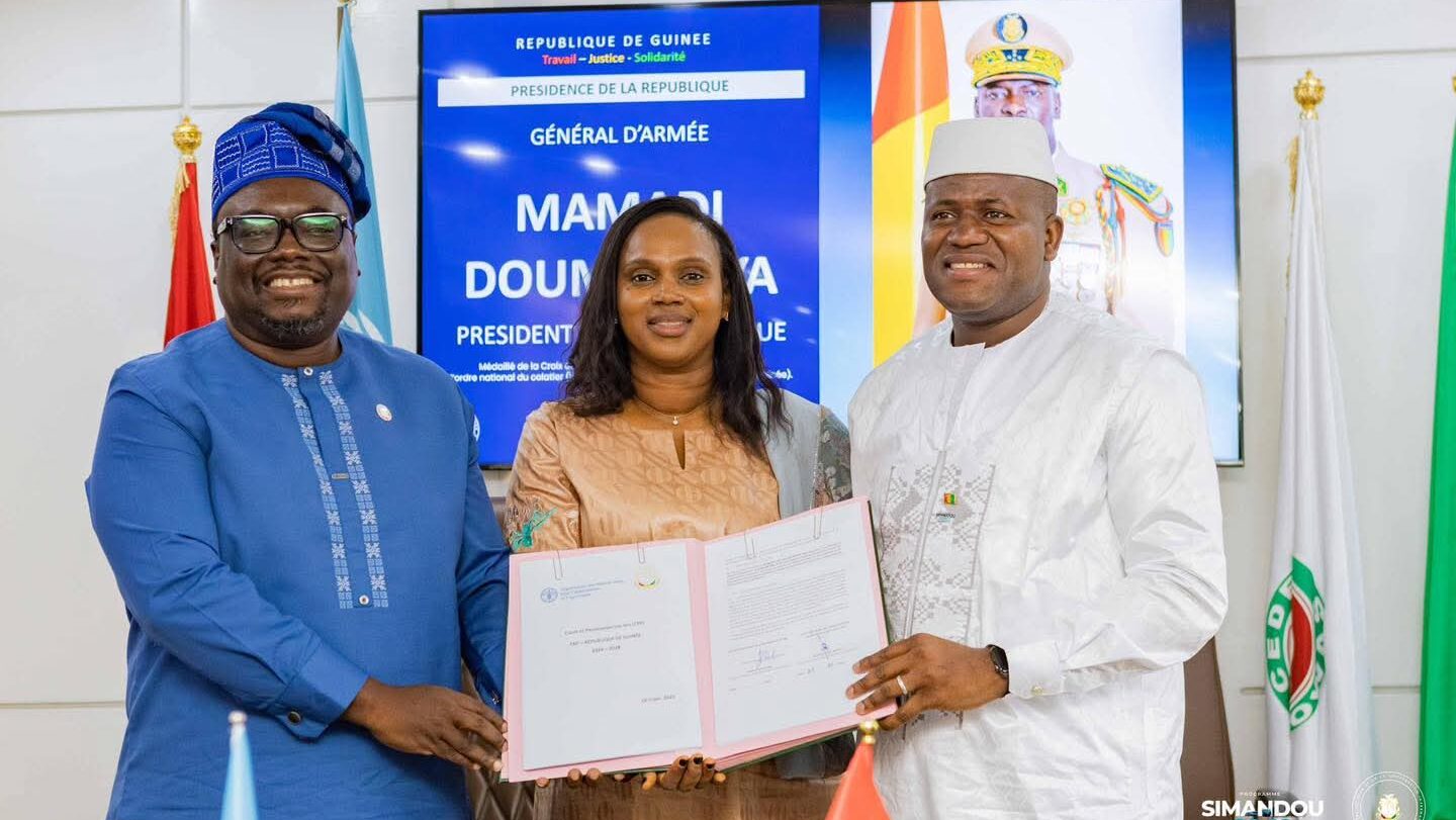 SINADOU 2040: La FAO Signe un accord historique de 34 millions de dollars pour le développement de la Guinée