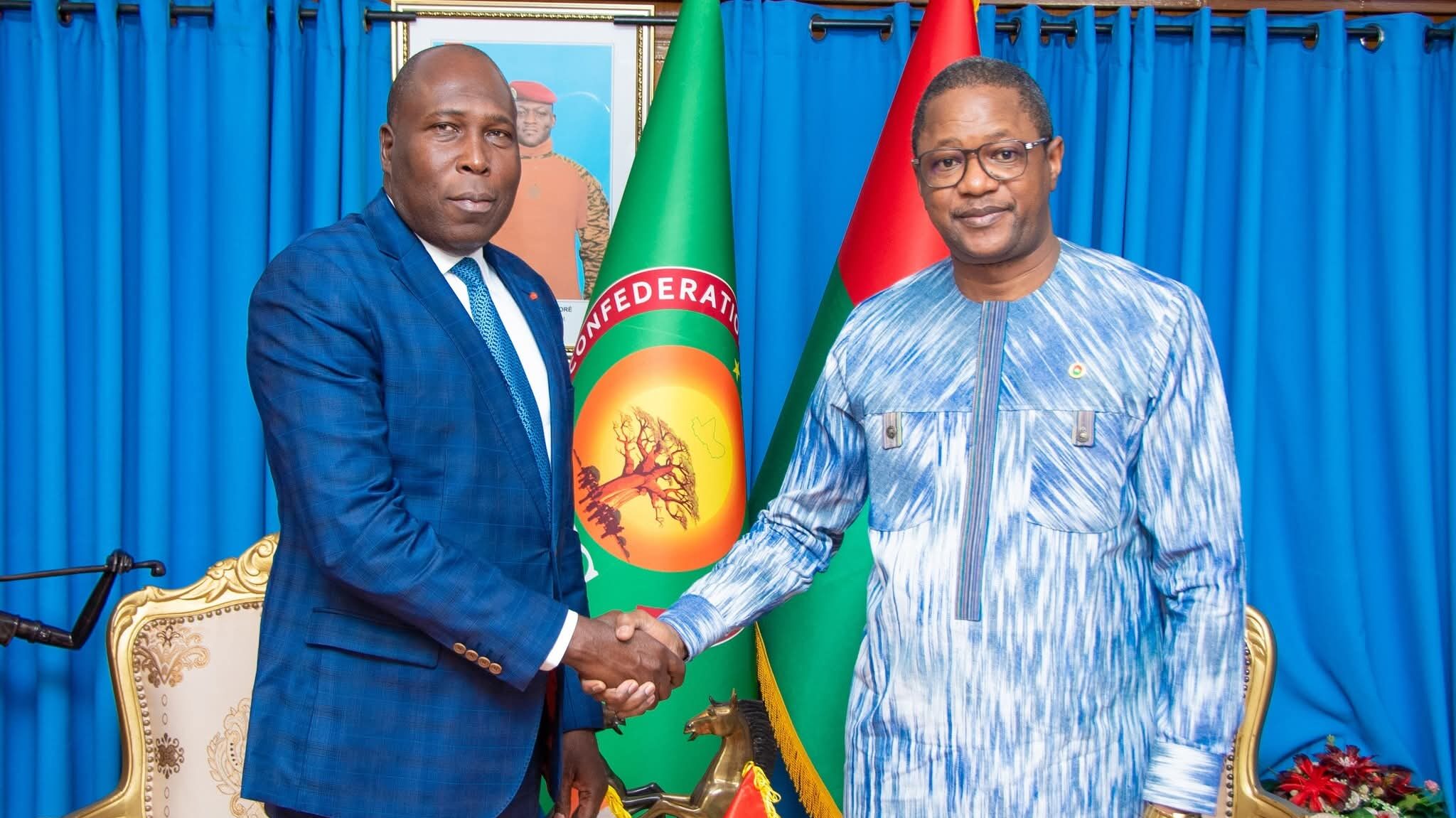 Burkina Faso – Côte d’Ivoire : Le Chef de la Diplomatie Burkinabè reçoit le Ministre Ivoirien de l’intégration africaine.